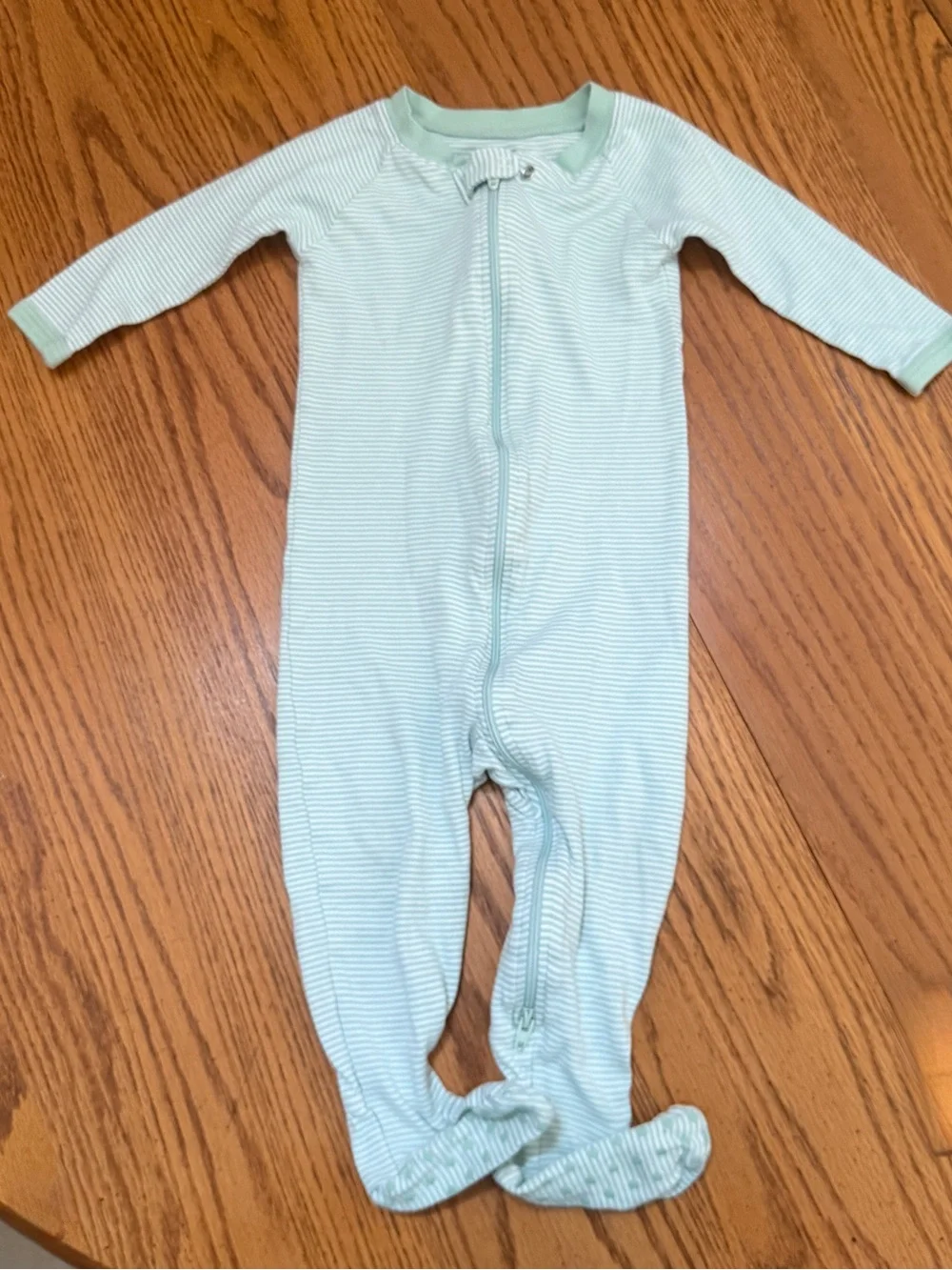 LAKE Baby Boys Striped Footie Pajamas